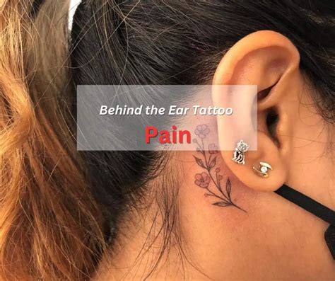 tattoo pain level behind ear|behind ear tattoo cost medium.